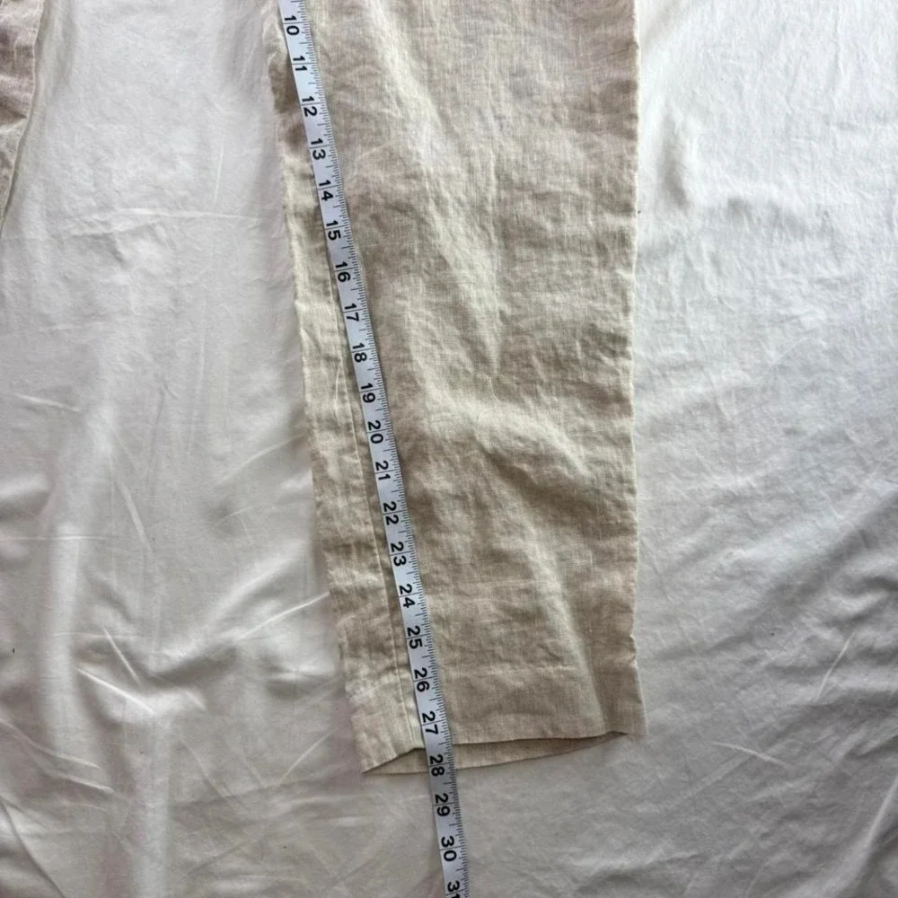 H&M Slim Fit Linen Dress Pants Mens 42R Old Money Wedding Summer Vacation